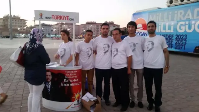 Seçim standı çalışmaları